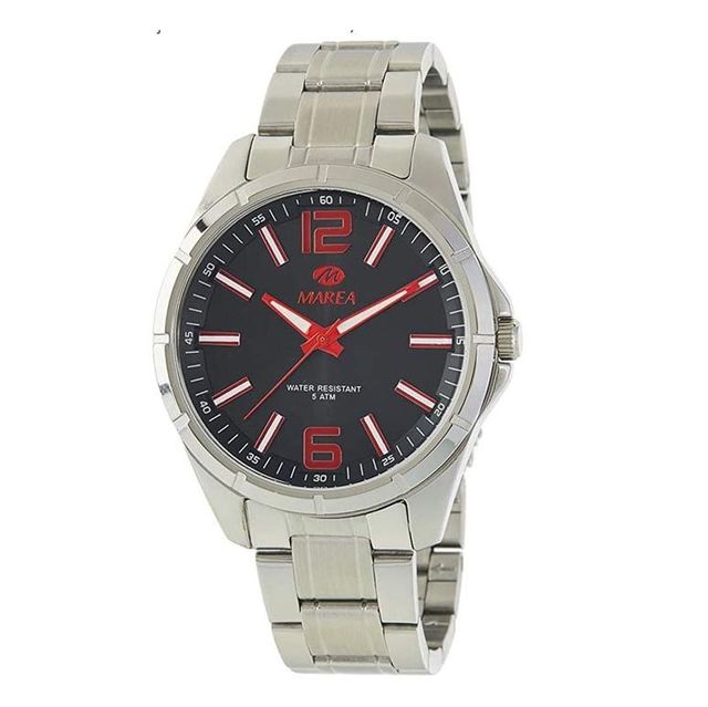 Técnica y Control reloj con correa de acero